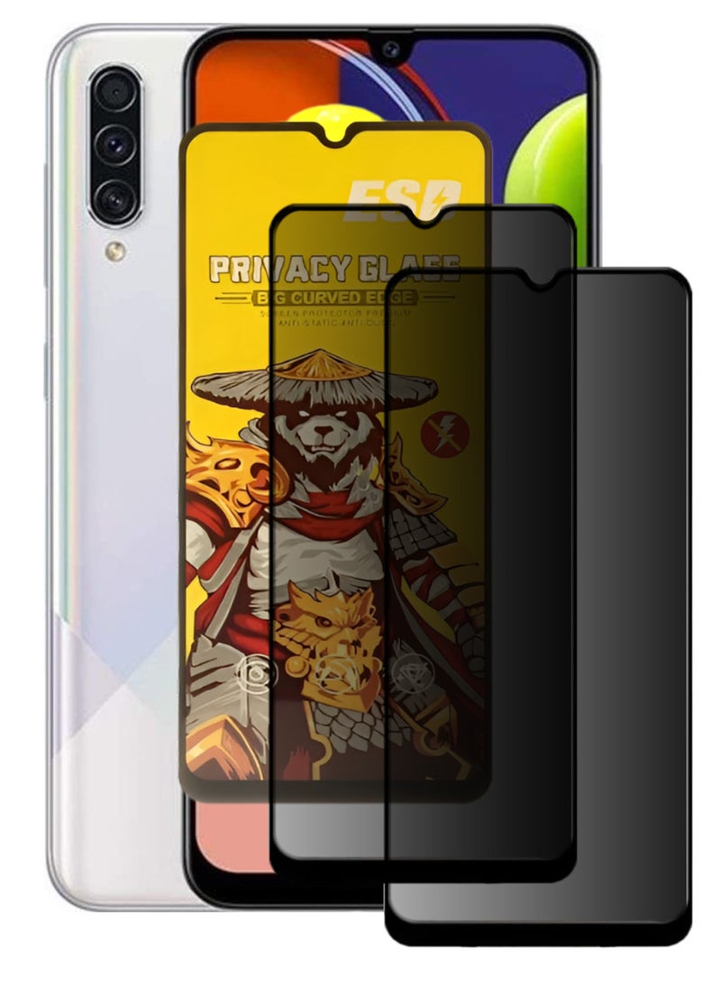 ESD 2 Pieces Tempered Dustproof Privacy Glass Screen Protector Compatible For Samsung Galaxy A50s - Image 1