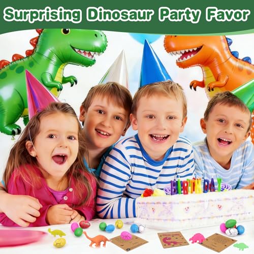 AugToy 30PCS Small Hatching Dinosaur Eggs for Dinosaur Birthday Party Favors Easter Egg Fillers Goodie Bag Stuffers Classroom Carnival Prizes Pinata Novelty Grow in Water Dino Eggs with Toys Inside Bulk - Image 5