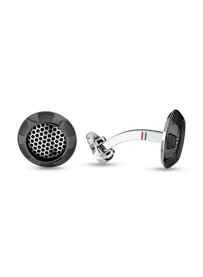 Ducati Corse Passione Grey and Silver Branded Cufflinks For Men