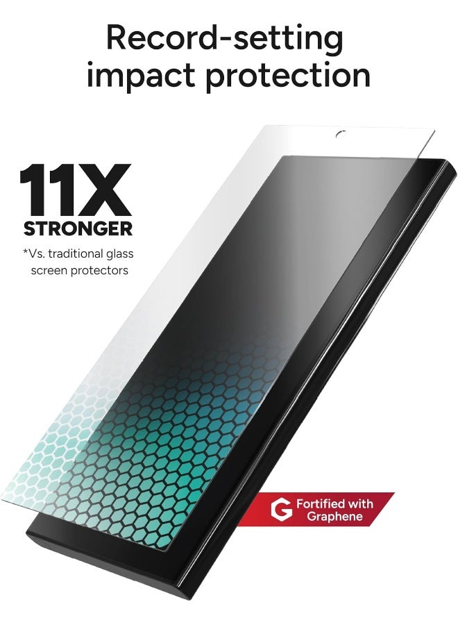 ZAGG InvisibleShield Glass Elite for Samsung Galaxy S25 XTR4 – Tempered Glass Screen Protector Clear - Image 2