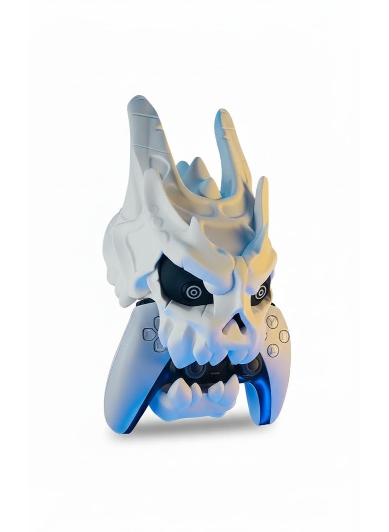 Universal Game Controller Holder Wall Mount  Demon Skull Design – Unique Gaming Room Decor & Gamepad Stand for PS5, PS4, Xbox Series X/S, PC – Heavy Duty Headset & Controller Hanger - Image 1