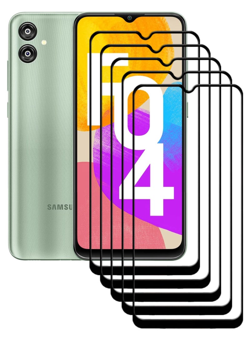 ACLIX 5 Pieces Antistatic ESD Dustproof Premium Quality High Definition Tempered Glass Screen Protector Designed For Samsung Galaxy F04 - Image 1