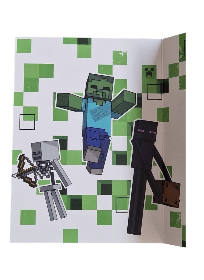 UK Greetings - UK Greetings Official Minecraft Adventure is an Attitude Birthday Card - Image 1