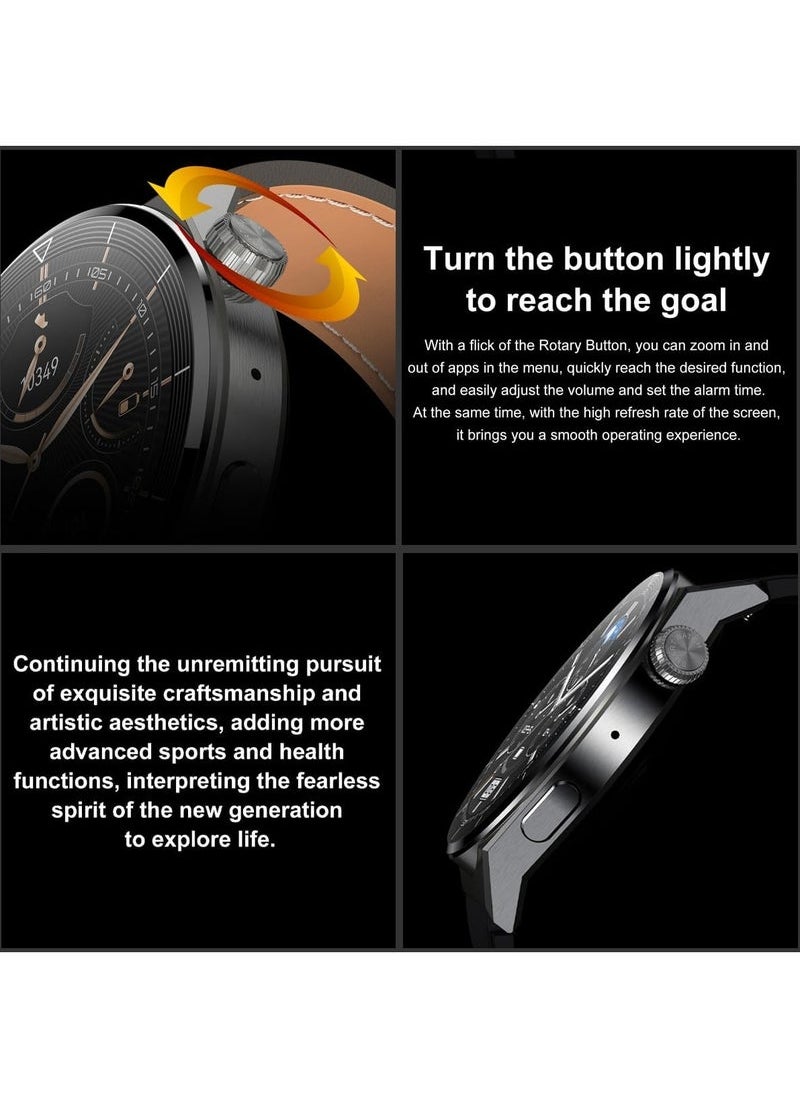 Smart Watch for Men with Bluetooth Calls, Fitness Tracker, Heart Rate, Blood Oxygen, Sleep Tracker, Health Watch, IP68 Waterproof for Android iOS (Black)