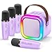 IROO Mini Karaoke Machine for Kids 2026 TOP Toys Birthday Gifts Ideas for Girls Ages 4 5 6 7 8 9 10 12 Years Old Portable MP3 Player with 4 Wireless Mics for Family Home Party - Image 2