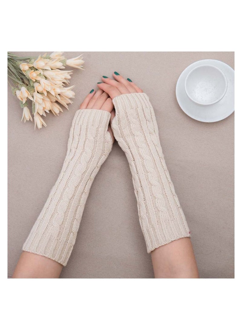 Fingerless Cotton Polyester Gloves Sleeves
