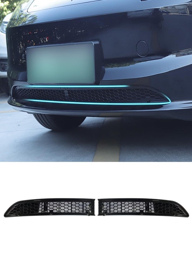 Arcoche Front Grill Mesh Inserts for Refreshed Tesla Model 3 Highland 2024 2025 Air Inlet Vent Grille Cover Replacement for Tesla Model 3 Highland 2024 2025 accessories (Detachable Version) - Image 1