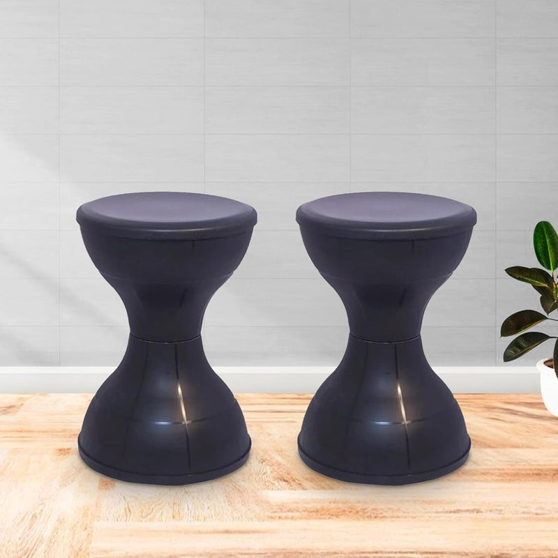 NILKAMAL Nilkamal STL12 Strong and Durable Plastic Seating Stool for Home Bedroom Bathroom Kitchen Living Room Office Adult Kids Childrens Garden Stool with high Load Capacity Set Of 2 - Image 2