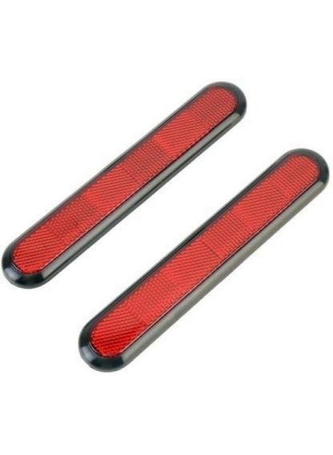 JainFamÂ® (3R-2150) Car Reflective Sticker Stick-On Red Warning Safety Reflector Strips Pack of 2 for Honda BRV - Image 1
