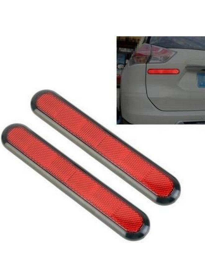 JainFamÂ® (3R-2150) Car Reflective Sticker Stick-On Red Warning Safety Reflector Strips Pack of 2 for Honda BRV - Image 2