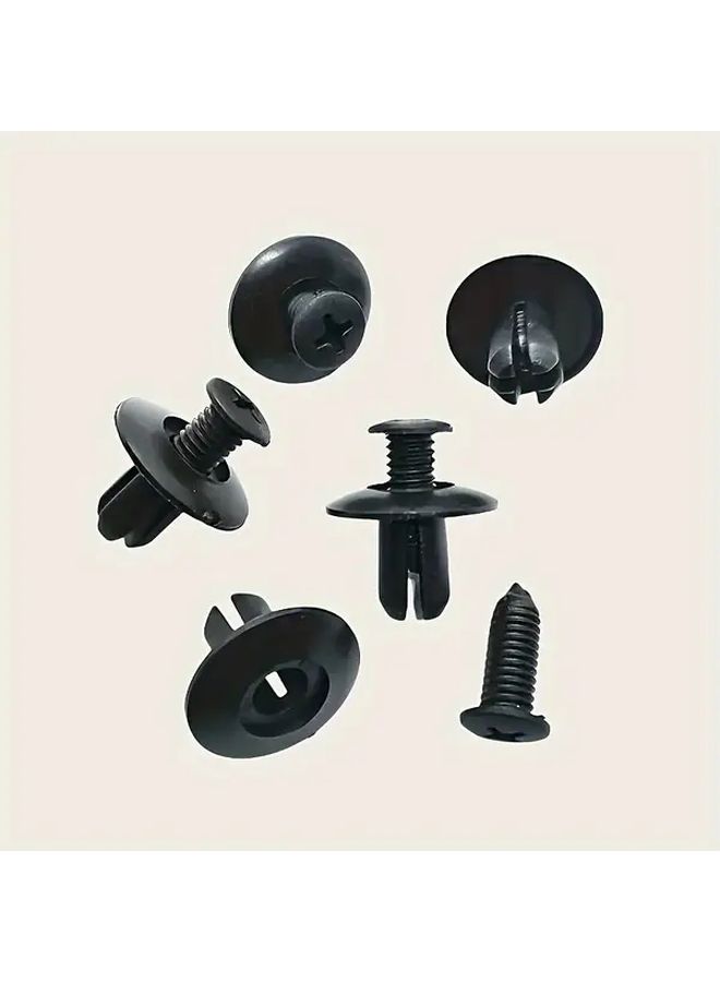 60 Plastic Rivet Fasteners 8mm Hole Diameter Car Expansion Clips Leaf Plate Rivets Mudguard Clips Bumper Push Pin Clamps Automotive Fasteners Car Accessories Mud Flap Trailer Mud Guard - Image 3