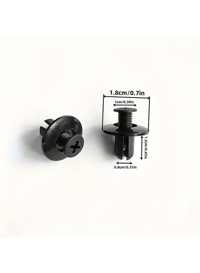 60 Plastic Rivet Fasteners 8mm Hole Diameter Car Expansion Clips Leaf Plate Rivets Mudguard Clips Bumper Push Pin Clamps Automotive Fasteners Car Accessories Mud Flap Trailer Mud Guard - Image 2