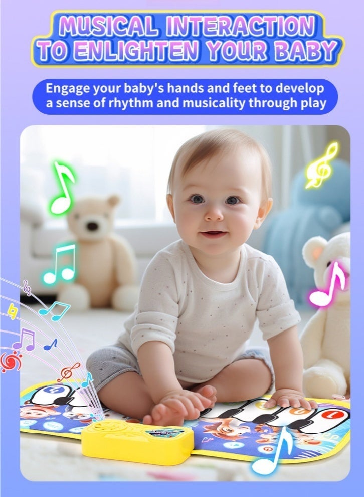 Animal Piano Music Mat, suitable for 3/4/5/6/7-year-old children's music enlightenment toys, birthday gifts and holiday gifts - Image 4