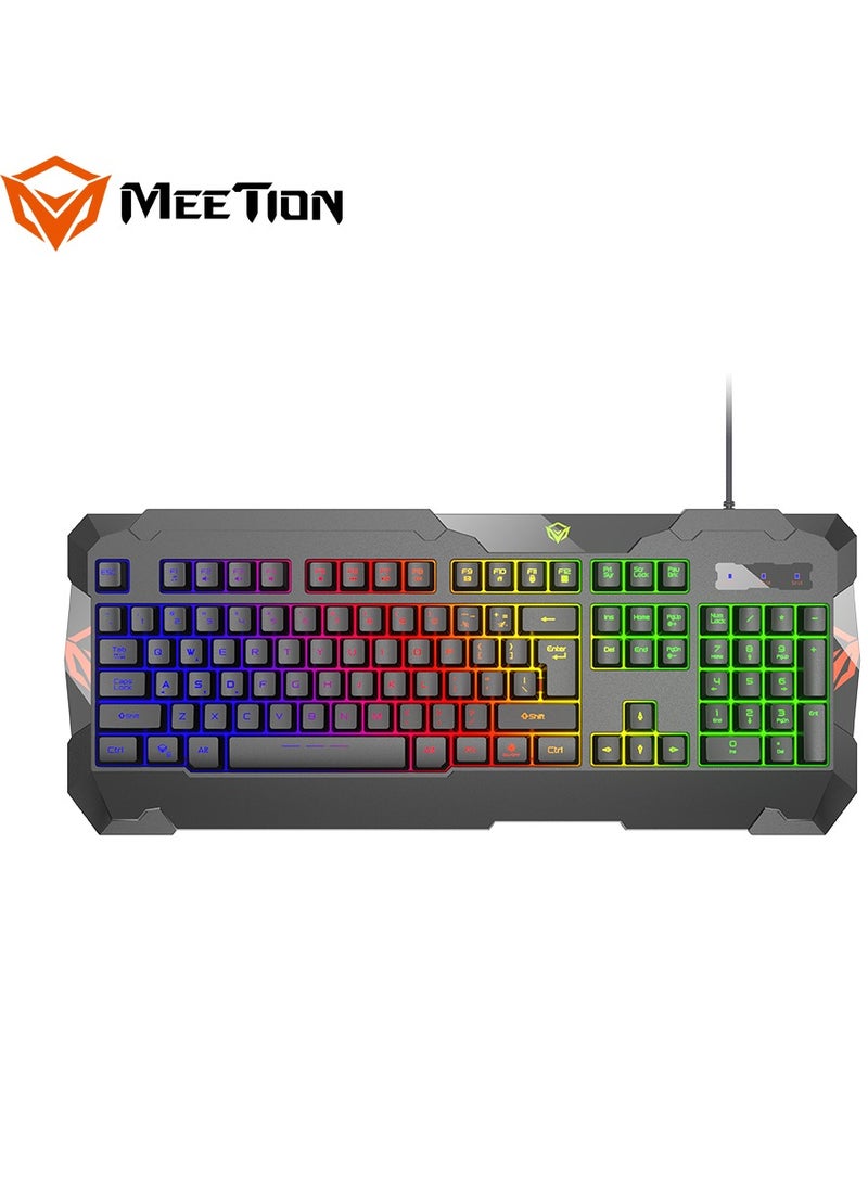 Meetion - Meetion MT C505 4 in 1 Gaming Combo Kit, Anti Ghost RGB Gaming Keyboard, 5+1 Buttons 3200DPI Gaming Mouse, Backlit Gaming Headphone with Omni Directional Microphone, High Precision Gaming Mouse Pad - Image 1