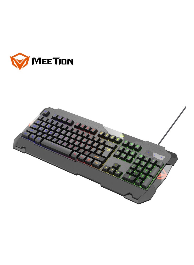 Meetion - Meetion MT C505 4 in 1 Gaming Combo Kit, Anti Ghost RGB Gaming Keyboard, 5+1 Buttons 3200DPI Gaming Mouse, Backlit Gaming Headphone with Omni Directional Microphone, High Precision Gaming Mouse Pad - Image 1