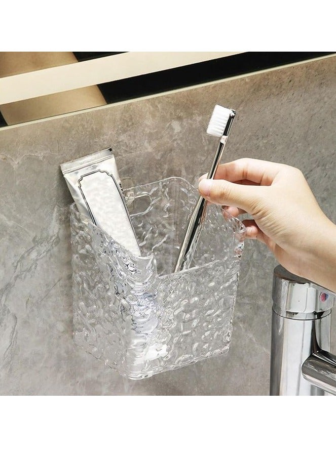 Clear acrylic organizer. Its modern design makes your makeup corner or bathroom more organized and elegant. Stylish and modern shape. Multi-use for makeup tools or toothbrushes. - Image 5