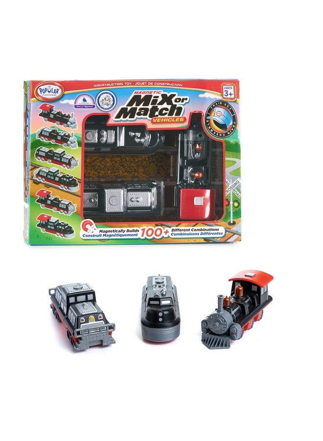 POPULAR PLAYTHINGS Magnetic Mix or Match Vehicles, Train - Image 1