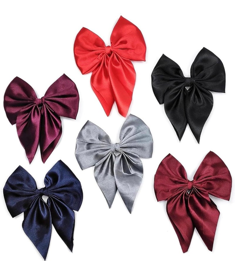 Generic Korean Bal Bow for Girls Package of 3 Multicolour Stylish Hair Accessories For Toddlers and Children perfect for syle parties and special occasions  - Image 1