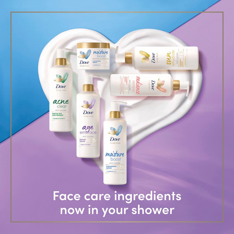 Dove Body Love Body Cleanser Acne Clear For Acne-Prone Skin Body Wash with Salicylic Acid and Bamboo Extract 17.5 fl oz - Image 4