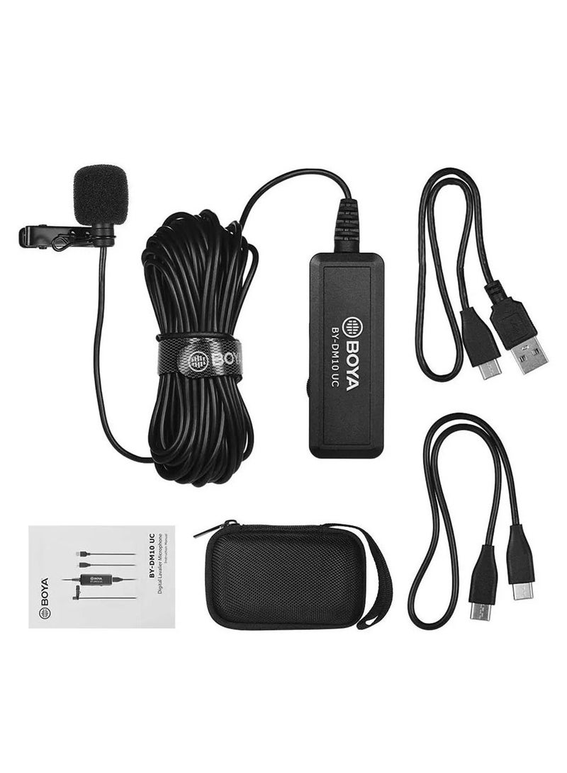 BOYA BY-DM10UC Digital Lavalier Microphone With USb-C And USb-A Connector - Image 4