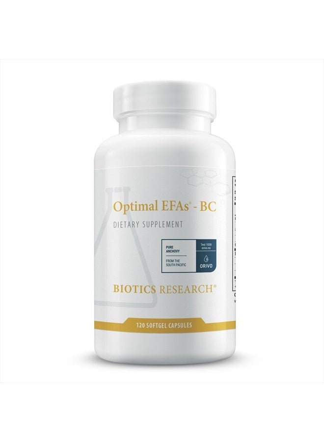 Biotics Research Optimal EFAs - BC, Proprietary Blend of Fish, Flaxseed and Blackcurrant Seed Oils. Balance of Omega3, 6 and 9 Fatty Acids, 120 Softgels - Image 1