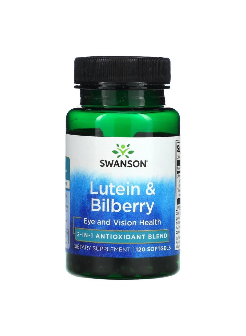 سوانسون مكمل غذائي يعزز صحة وقوة الشبكية والبقعة - 120 كبسولة هلامية