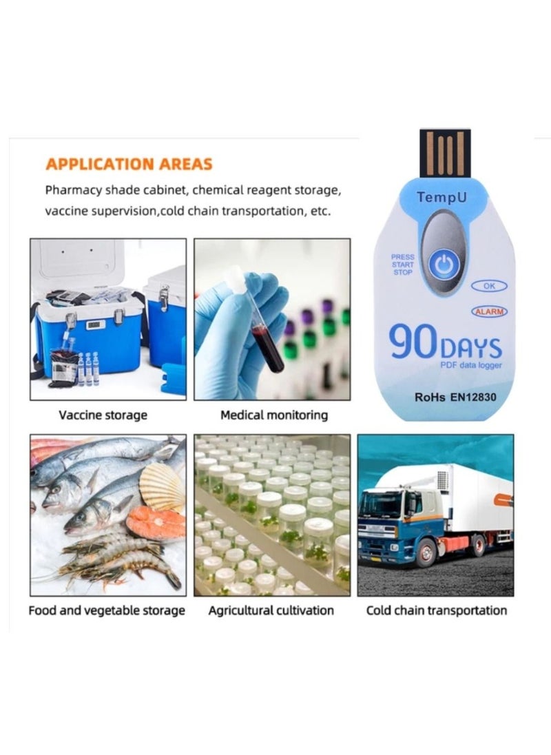 Generic - Up to 10,000 Temperature Points and 10,000 Humidity Points Recoding Capacity Disposable Data Logger - Image 1