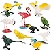 DOYIFUN 10 Pcs Simulated Bird Animals Parrot Model Figure Toys Realistic Flamingo Birds Figurine Collection Playset Cake Toppers Gift for Kids Educational Toys - Image 2