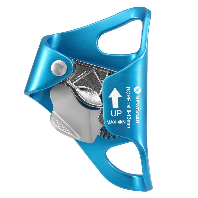 NewDoar Rock Climbing Chest Ascender Abdominal for Vertical Rope Climbing CE Certified Rope Clamp for 8~13MM Rope(Blue) - Image 1