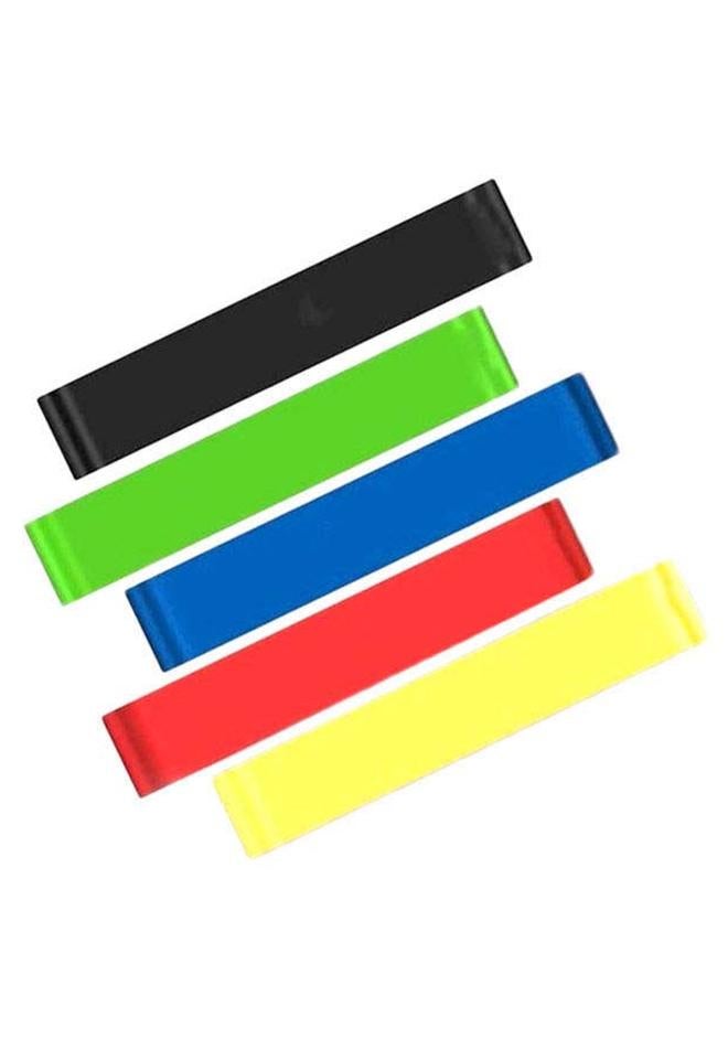 Kanteen Store Set Of 5 Crossfit Latex Resistance Bands 0.37pound 0.37pound