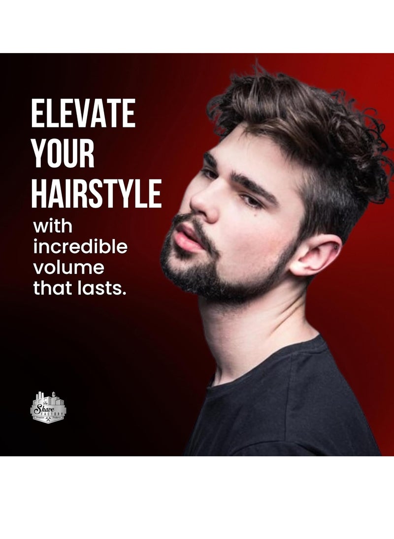 the shave factory the shave factory Hair Styling Powder 21gr. Mattifying&Volumizing Powder with Maximum Control-Elegant Design, Ease Of Use, Flexible and Long-Lasting Hold Product For Professional Barbers 20gr  - Image 3