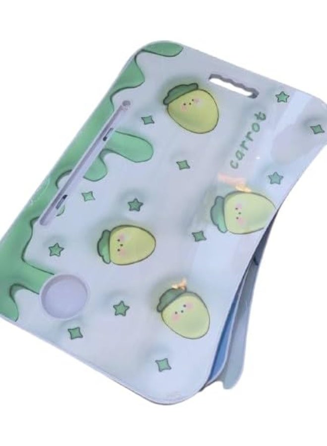 ترابيزة متعددة الاستخدام للأطفال – قابلة للطي للمذاكرة واللاب توب وتناول الطعام على السرير مع حامل أكواب ومكان للأقلام – خامة عالية الجودة (R) - Image 5