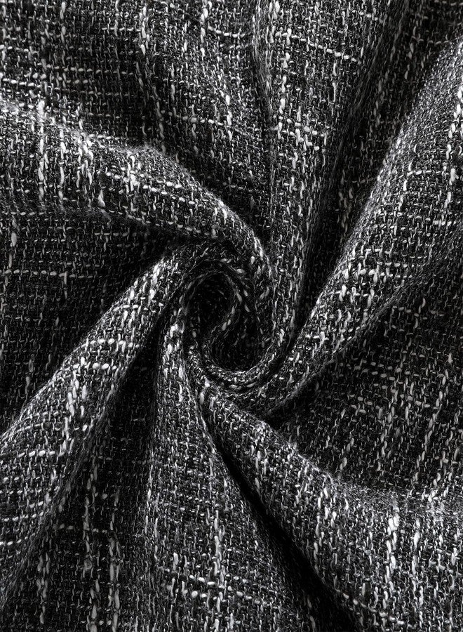Fhberni Heavy Weight Round Tablecloth, Decorative Solid Color Table Cover, Cotton Linen Table Cloth Kitchen Dining Home Tabletop Decoration, Dark Grey 48 inch (Recommended for table sizes up to 32 inches) - Image 5