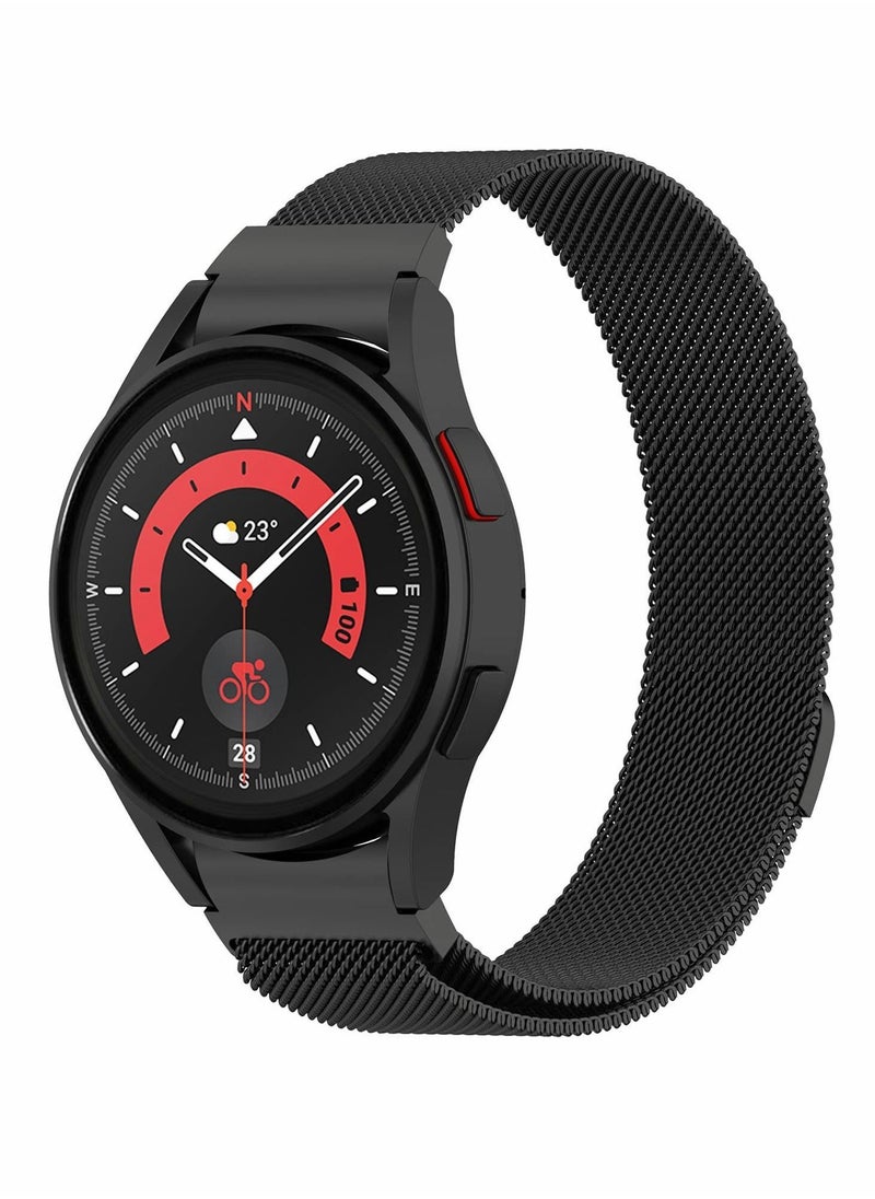 Y&D No Gap Watch Bands for Samsung Galaxy 5/4 Band 40mm 44mm, Gapless Metal Mesh Replacement Strap 4/5 Classic 46mm 42mm  - Image 1