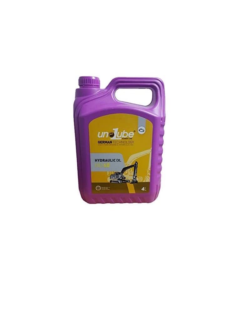 Generic Unolube High Performance Hydraulic Oil HD68 4 Litre  - Image 1