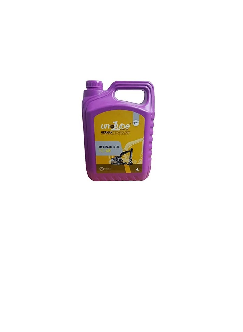 Generic Unolube High Performance Hydraulic Oil HD68 4 Litre  - Image 2