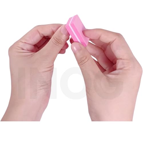 INOG Nail Buffers (50 Pack), Mini Buffer Block Nail File for Acrylic Nails and Natural Nails, 100/180 Grit Nail Buffer Block Bulk Buffing Blocks for Nail Buff Professional Manicure File Blocks Set - Image 5