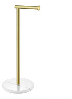 KES Gold Toilet Roll Holder Free Standing Toilet Paper Holder Marble Bathroom Tissue Dispenser Stand SUS304 Stainless Steel Brushed Gold
