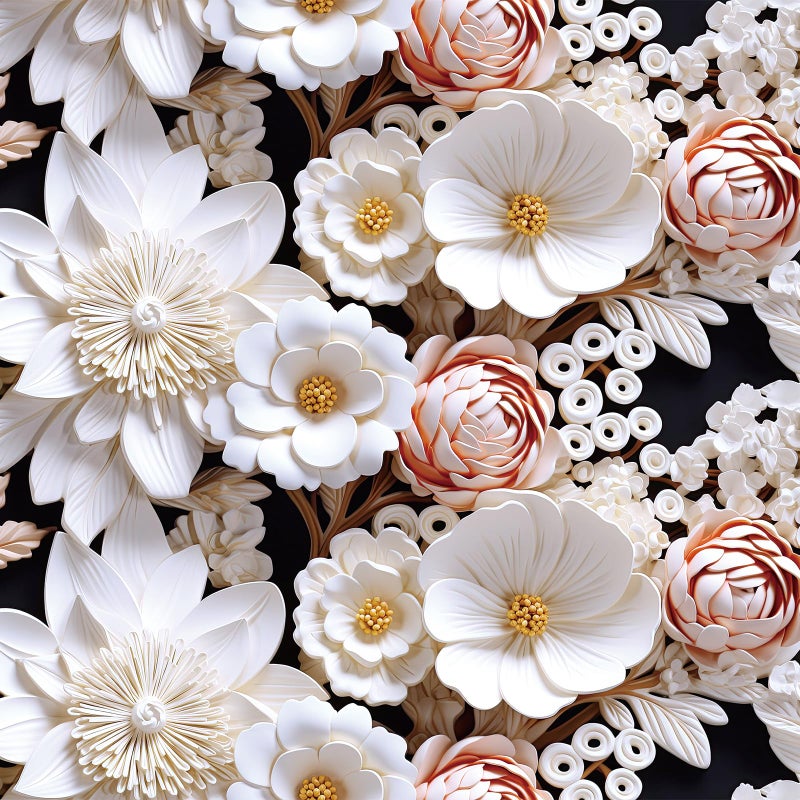 ورق جدران ثلاثي الأبعاد مزخرف بالأزهار قابل للإزالة واللصق باللون الوردي الفاتح والأبيض لورق الجدران في غرفة النوم والمطبخ والسقف وغرفة الفتيات 175 بوصة × 10 أقدام ورق جدران مقاوم للماء مزخرف بالأزهار للحوائط