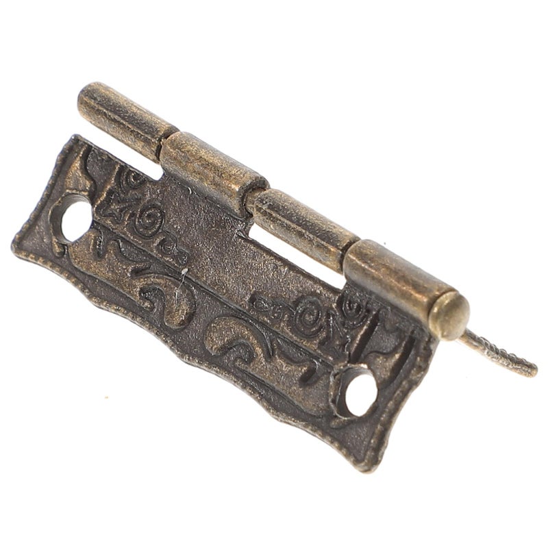 Antique Mini Hinges With Screws 40Pcs Vintage Style For Cabinet Jewelry Box - Image 4