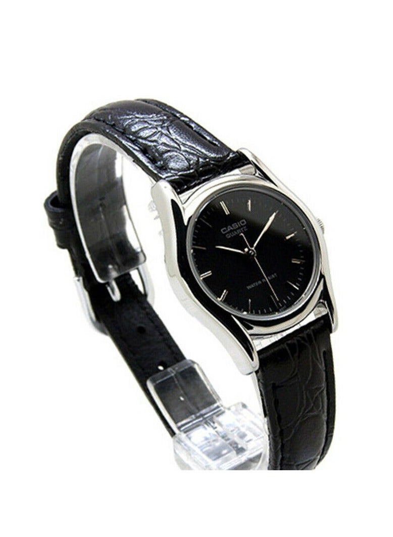 Casio Womens Quartz Watch, Analog Display and Leather Strap LTP-1094E-1A - Image 2