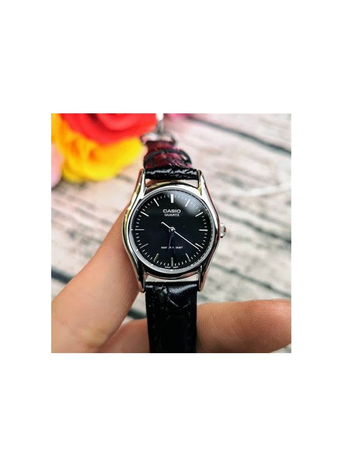 Casio Womens Quartz Watch, Analog Display and Leather Strap LTP-1094E-1A - Image 3