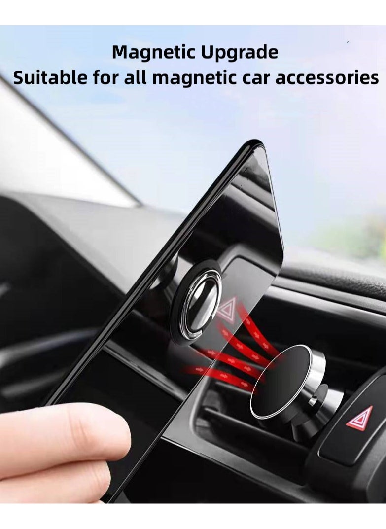 Generic - 【1+1+1 Sets】for OnePlus 13 5G Case & Screen Protector & Magnetic Ring Holder Frosted Pudding Material TPU Cover with Tempered Glass Screen Protector,Ring Holder Suitable for Car Magnetic Attraction - Image 1