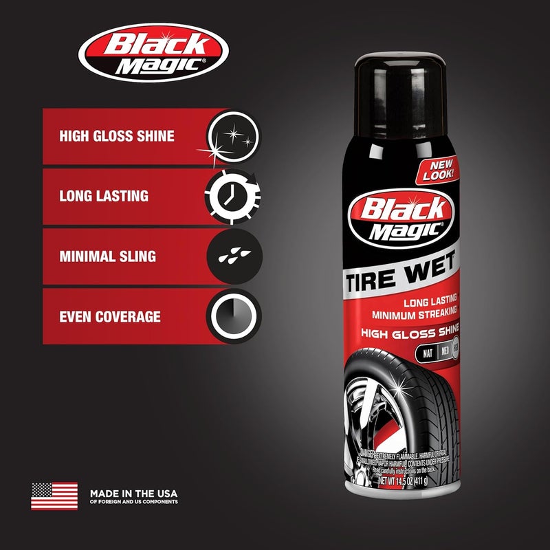 Black Magic Tire Shine Wet Spray - 14.5 oz (411g) - Image 3