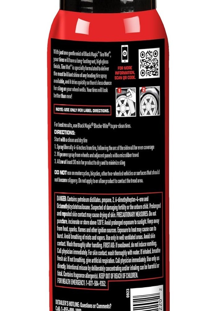 Black Magic Tire Shine Wet Spray - 14.5 oz (411g) - Image 2