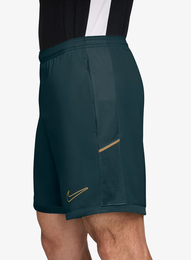 Nike MIDNIGHT SPRUCE/MIDNIGHT SPRUCE/ELEMENTAL GOLD/(METALLIC GOLD) Dri-Fir Academy Shorts for Men | Best Price UAE