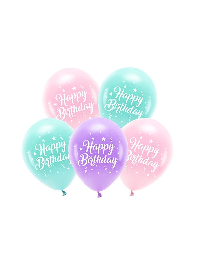 Share the Love Eco Balloons 26 cm, Happy Birthday, pink 