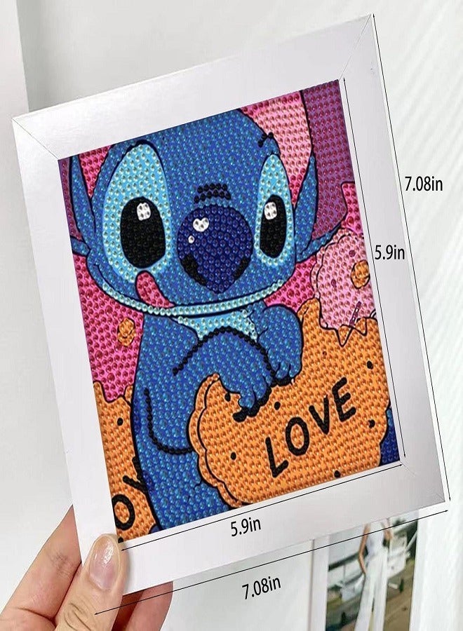 5D DIY Diamond Painting Kits/with Photo Frame,Cute Diamond Painting Art Making for Girls Boys Adult Beginners Gift - Image 4