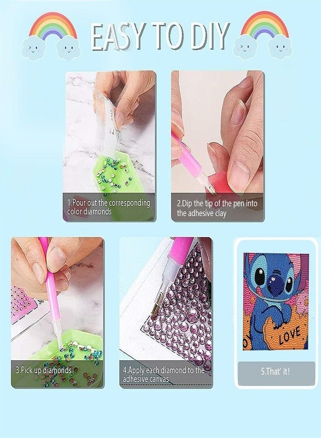 5D DIY Diamond Painting Kits/with Photo Frame,Cute Diamond Painting Art Making for Girls Boys Adult Beginners Gift - Image 3
