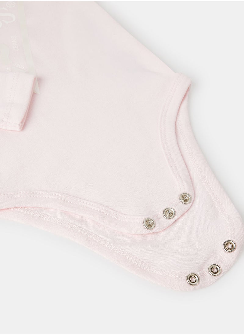 GUESS - Baby Unisex Triangle Logo Onesie - Image 1